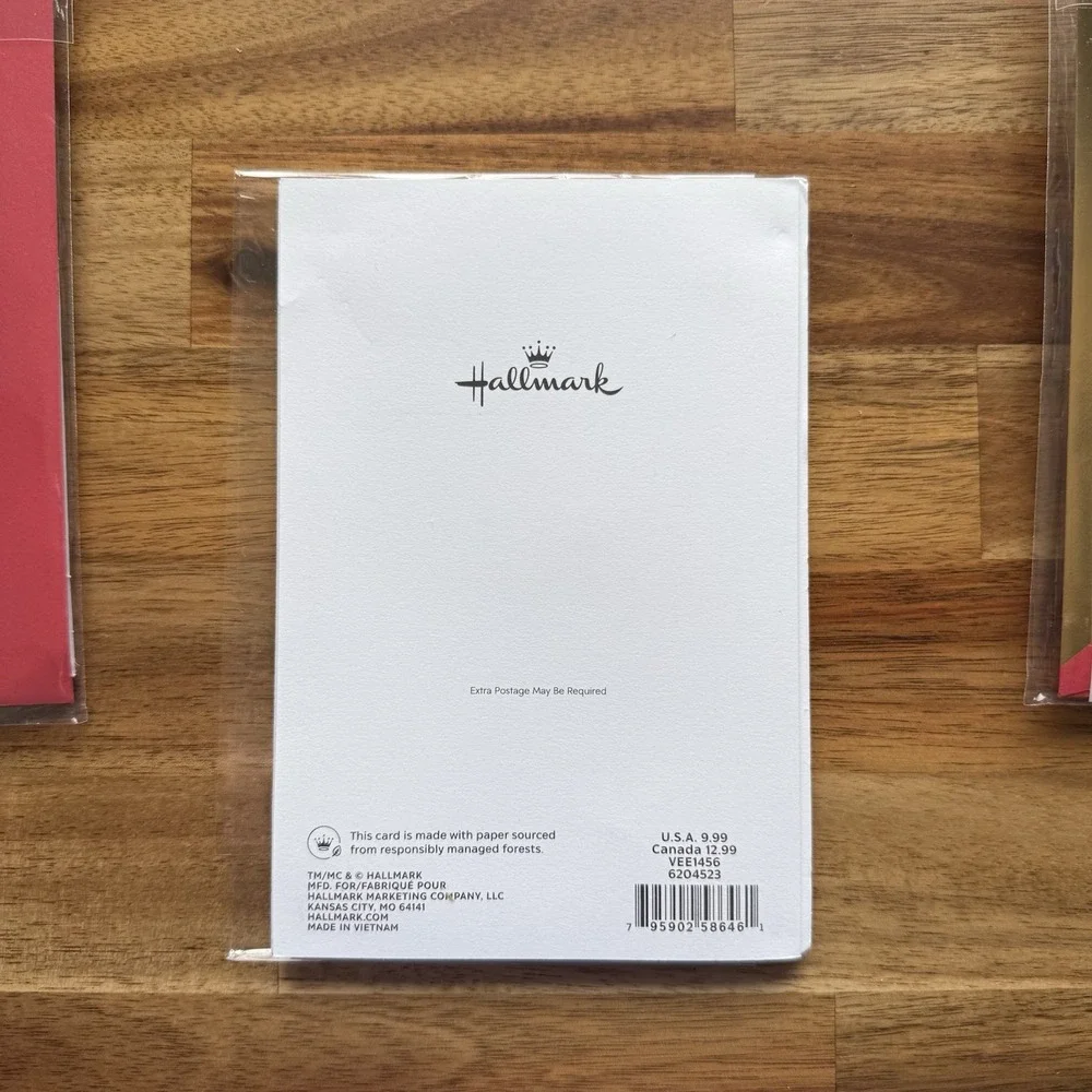 3 Hallmark Valentines Day Cards Happy Valentines Day NEW- SEE PHOTOS & READ